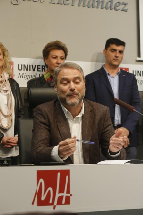 Primer acto del nuevo rector de la UMH