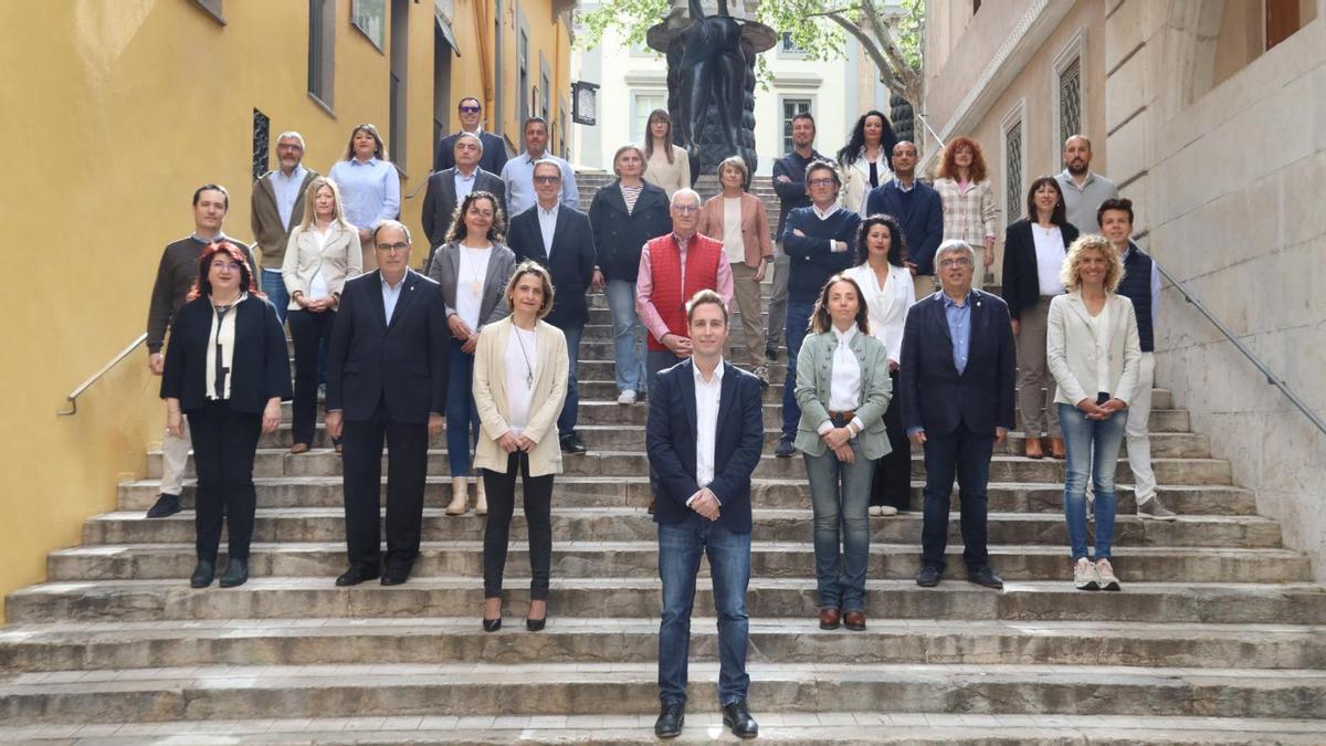 Jodi Masquef presenta els candidats de la llista de Junts per Figueres