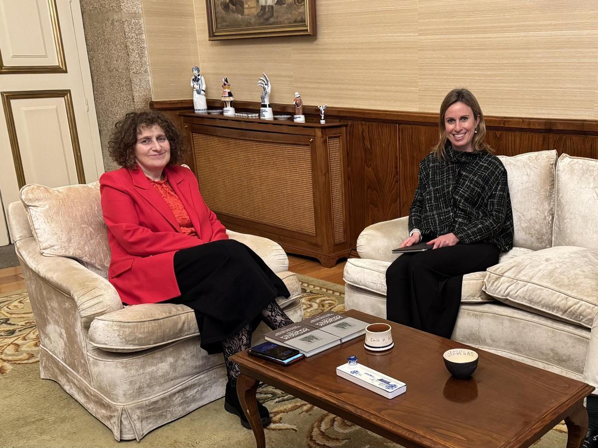 Flores e Sanmarín, durante a xuntanza celebrada este mércores