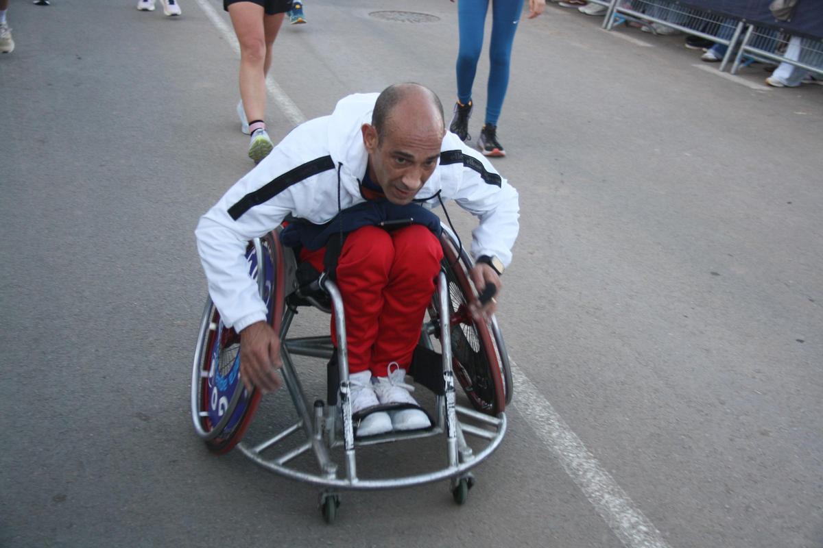 Uno de los 2.000 participantes en Sa Llego durante la prueba