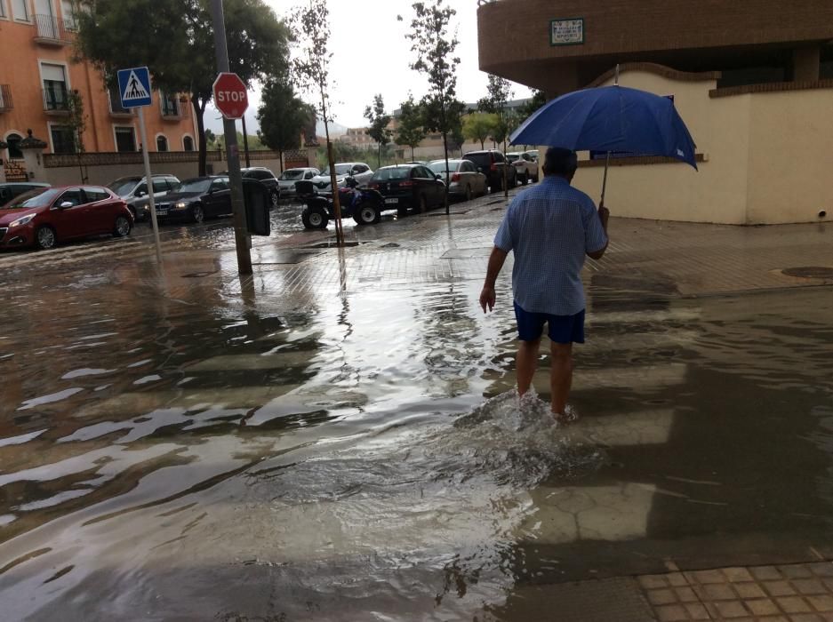 Las lluvias torrenciales dejan 66 l/m2 en Dénia