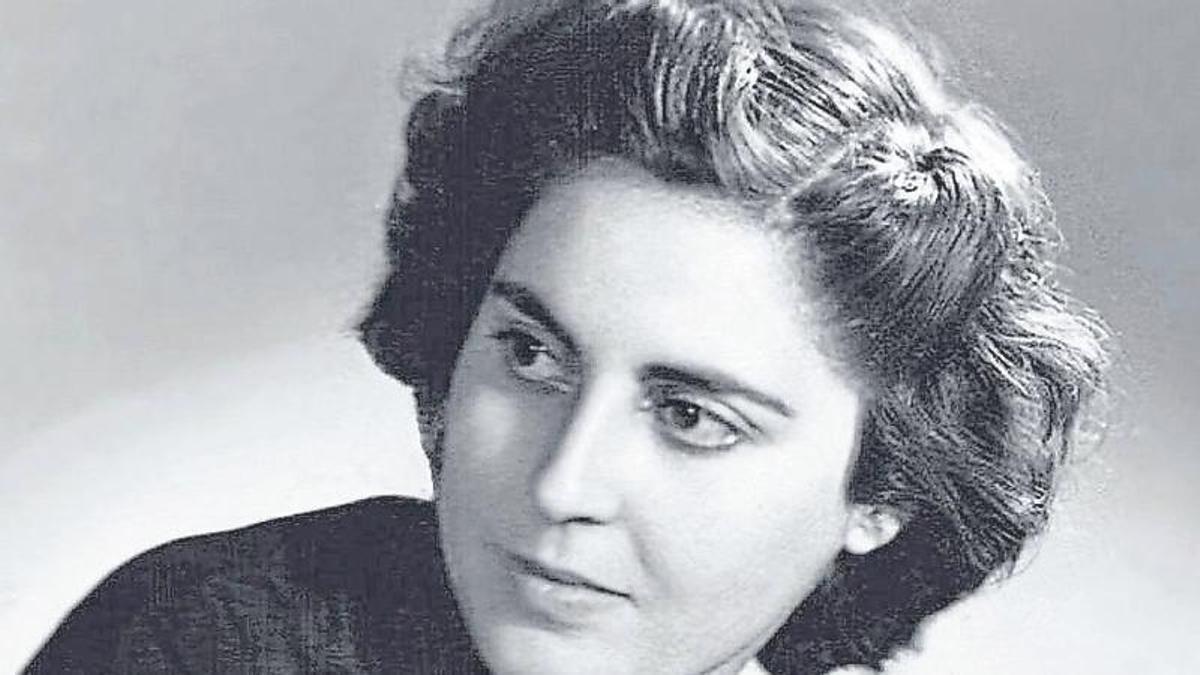 Josefina Soria de joven.