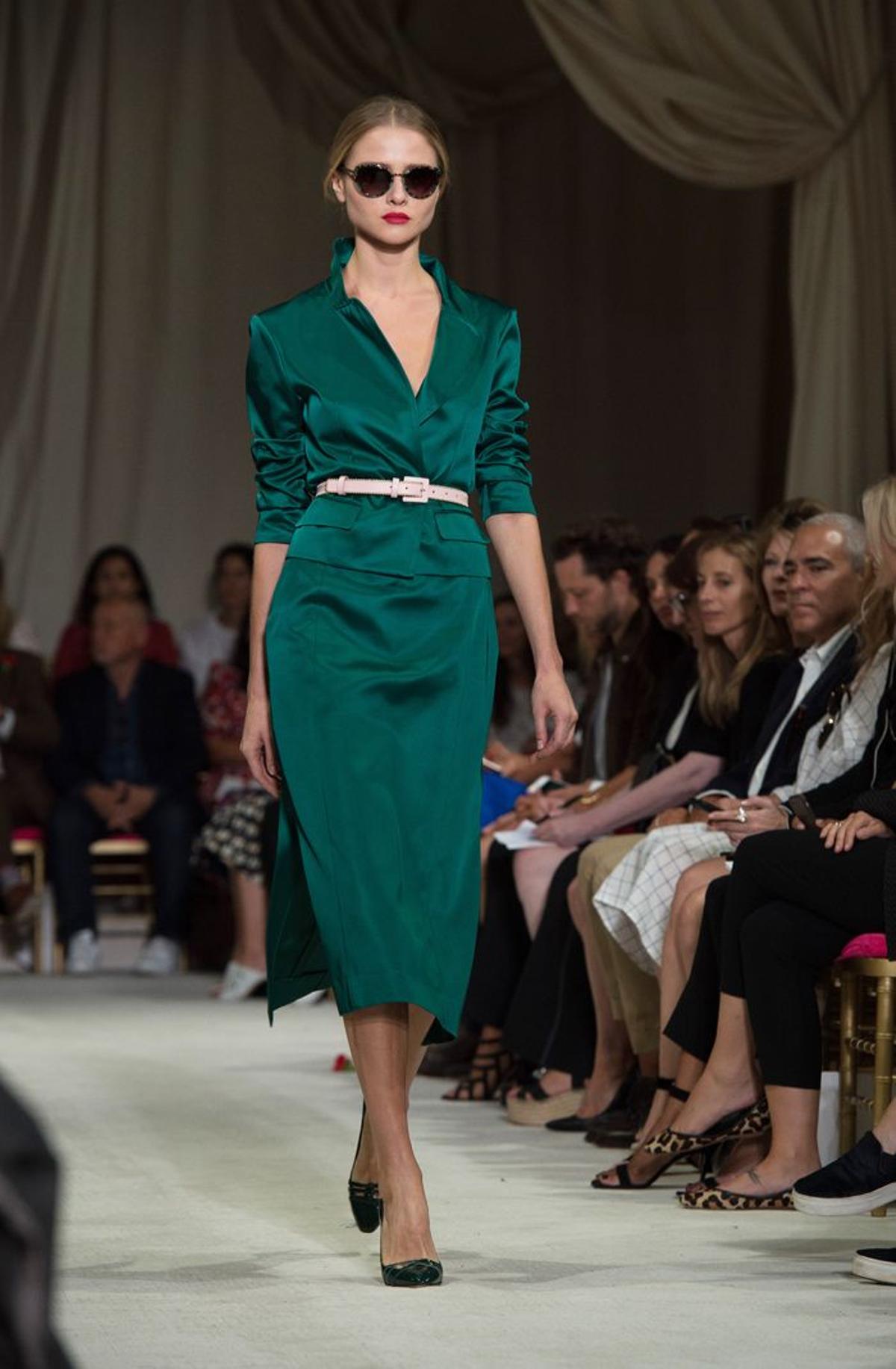 Nueva York Fashion Week: Óscar de la Renta, vestido verde