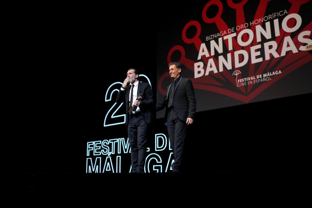 Antonio Banderas, Biznaga de Oro honorífica del Festival de Málaga