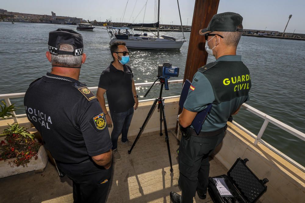 Pruebas de radar en el Puerto de Santa Pola