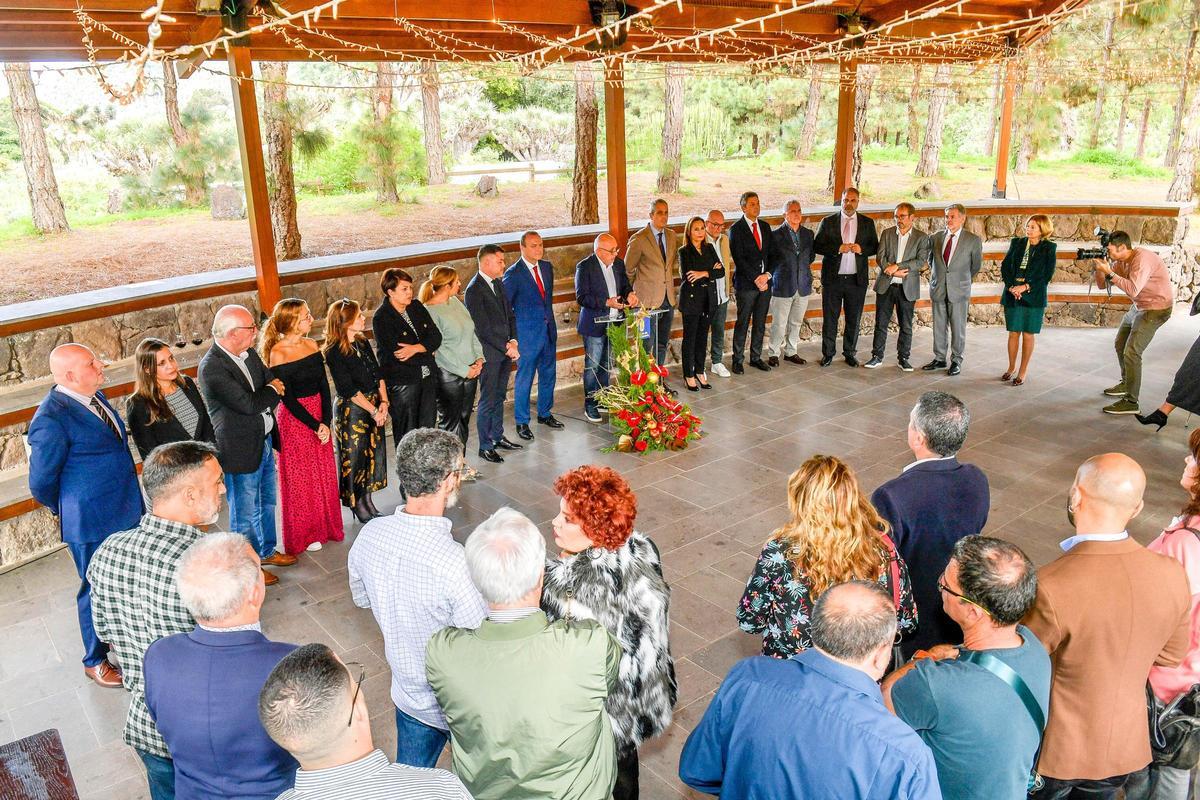 Brindis del presidente del Cabildo en el Jardín Canario