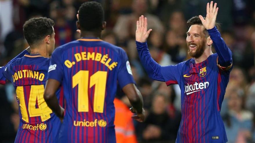 Un triplete de Messi condena al Leganés en el Camp Nou