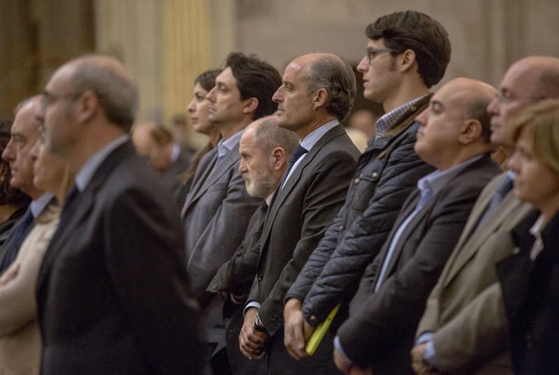 Misa celebrada en la Catedral de València en el primer aniversario de la muerte de la exalcaldesa