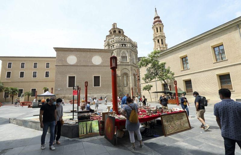 Reapertura de los rastrillos de antigüedades de la plaza de San Francisco y plaza de San Bruno