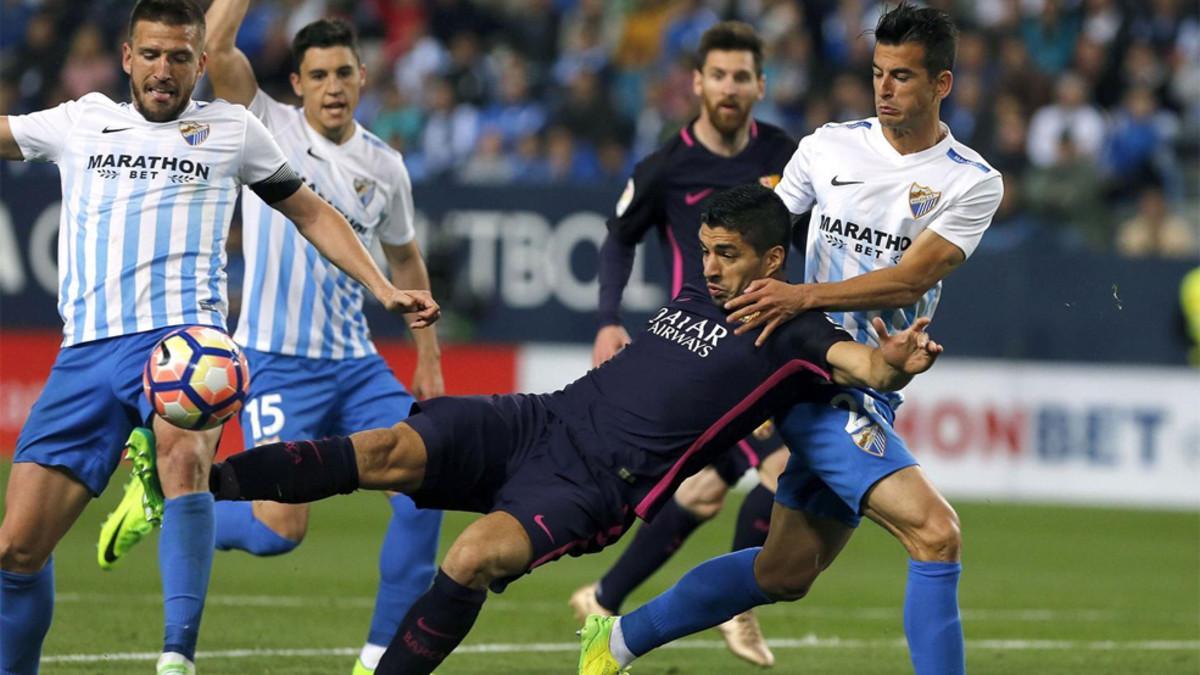 El Barça dejó escapar cinco puntos ante el Málaga la temporada 2016 - 17