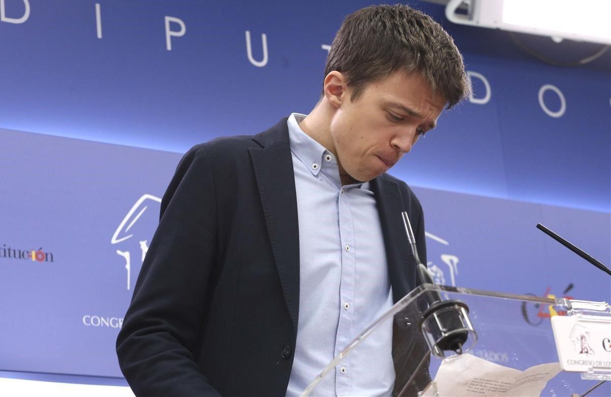 El candidato de Más Madrid a la Comunidad, Íñigo Errejón. 