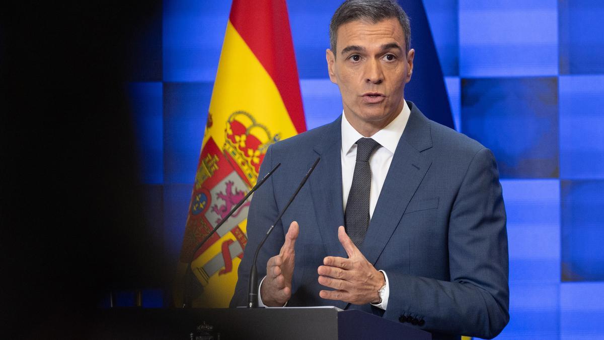 El presidente del Gobierno, Pedro Sánchez