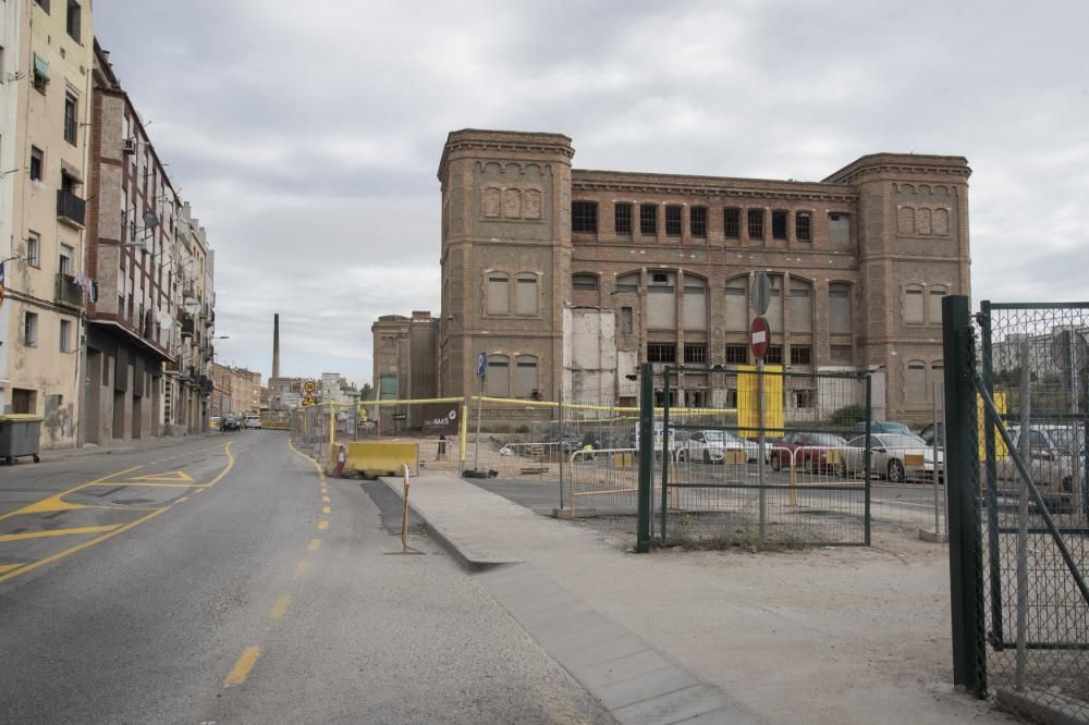 Estat actual de les obres a la Fàbrica Nova de Man