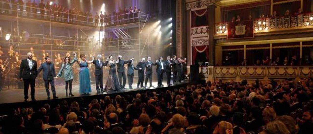 La entrega de los Premios Líricos Teatro Campoamor en una de las ediciones anteriores.