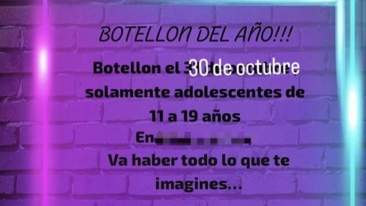 Alarma por la convocatoria de un botellón en Ibiza para niños desde 11 años