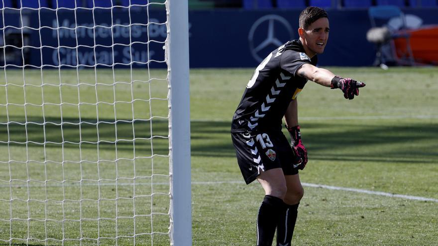 Edgar Badía, en el partido ante el Getafe