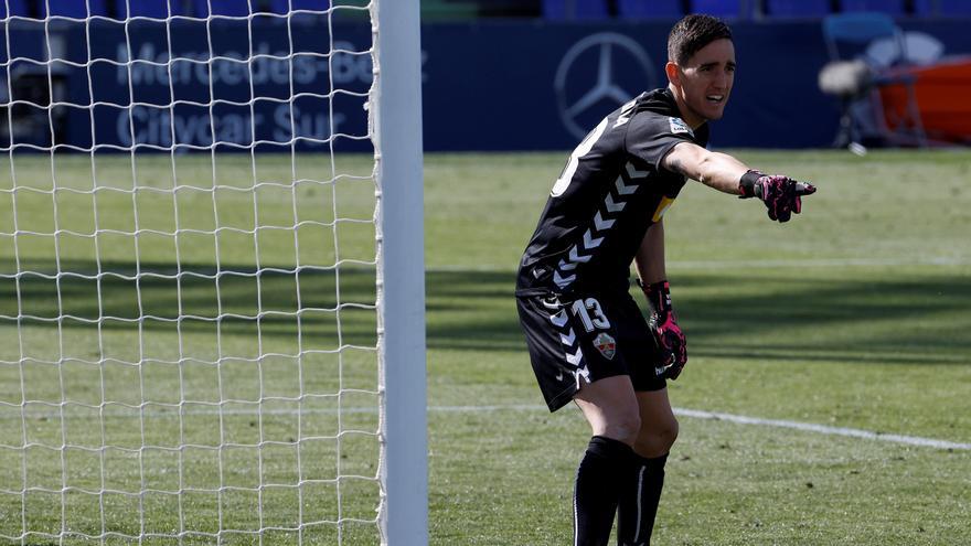 Edgar Badía, en el partido ante el Getafe