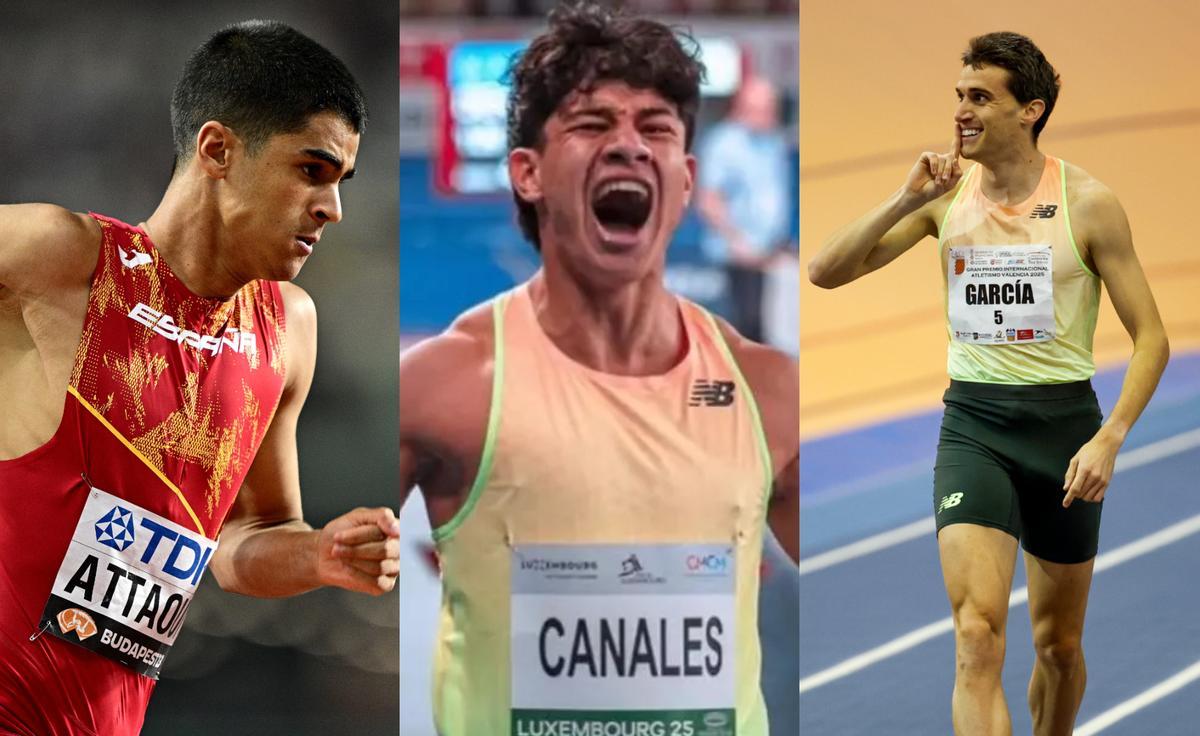 Mohamed Attaoui, Elvin José Canales y Mariano García