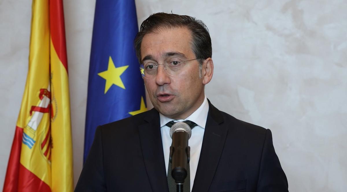 El ministro de Asuntos Exteriores, Unión Europea y Cooperación, José Manuel Albares, el miércoles, en El Cairo.