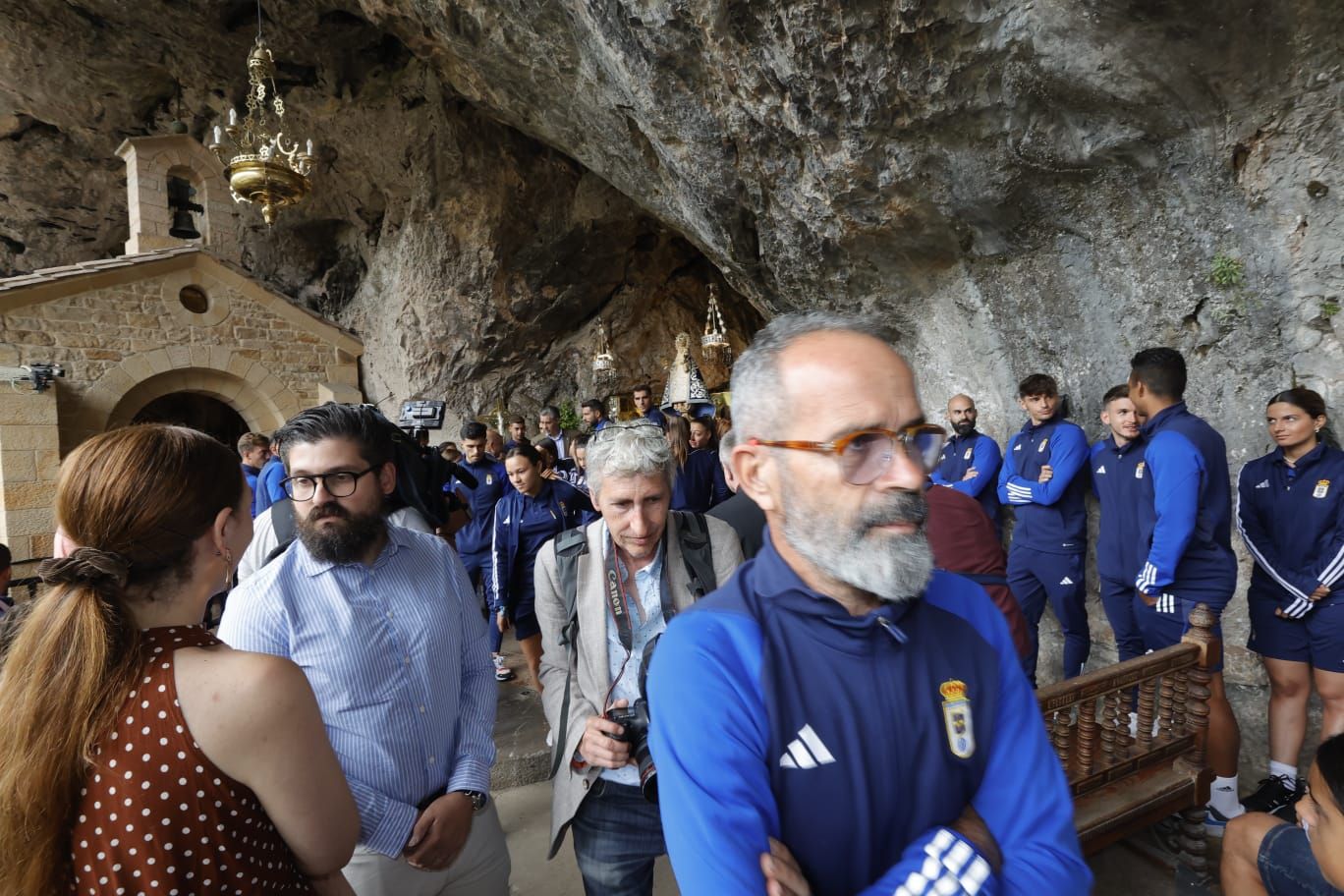 Visita del Real Oviedo al Santuario de Covadonga