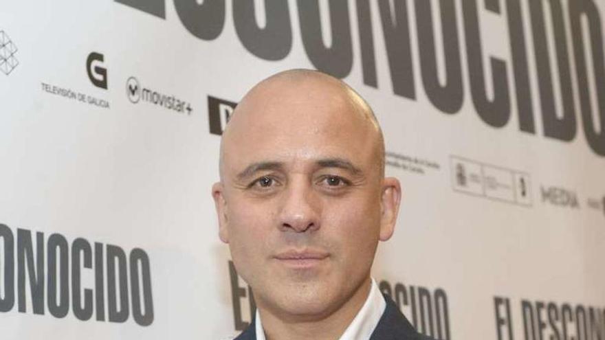 El actor Javier Gutiérrez en el preestreno de &#039;El desconocido&#039;.