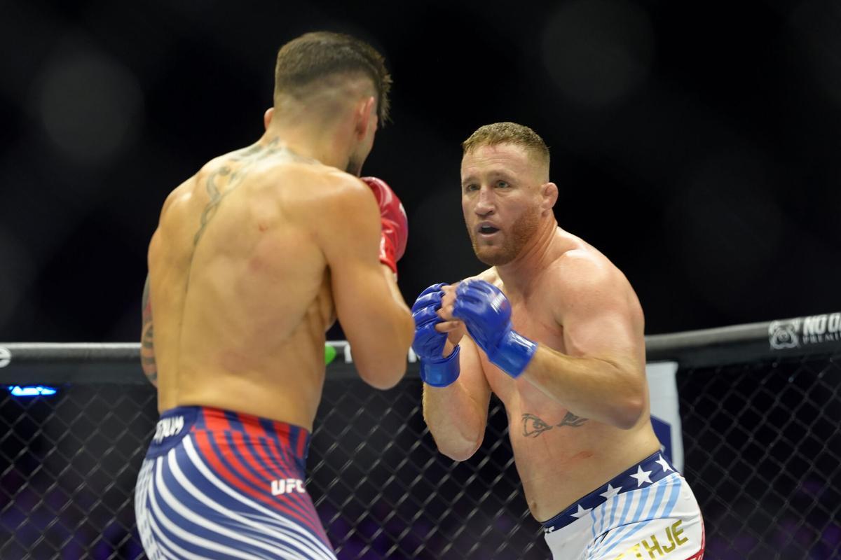 La pelea entre Ilia Topuria y Justin Gaethje en la Casa Blanca.