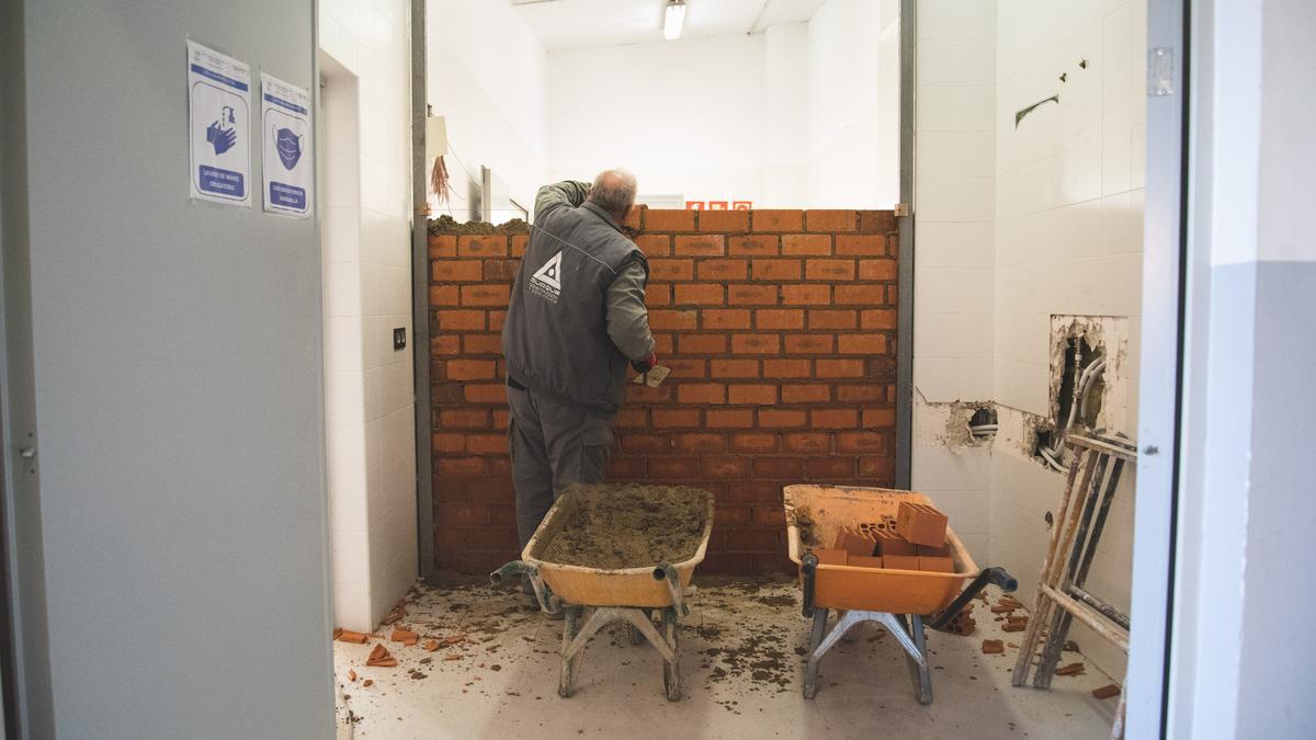 Obras de adecuación para la nueva sede de la Policía Local de Mérida.