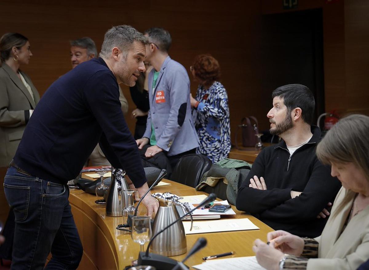 Gerard Fullana en la Comisión de Educación en las Corts