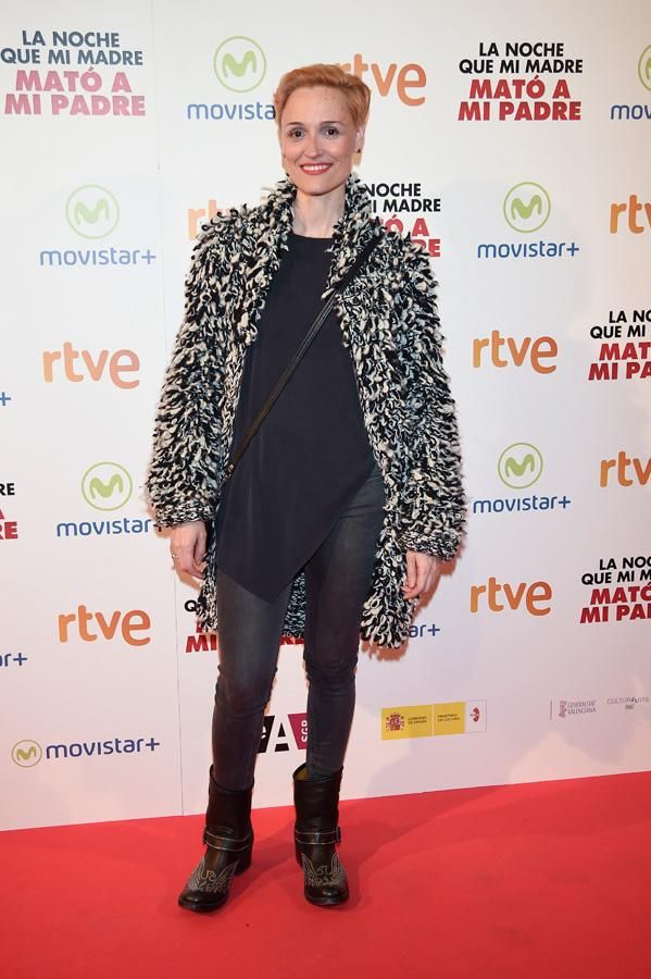 Laura Pamplona en el estreno de 'La noche que mi madre mató a mi padre'