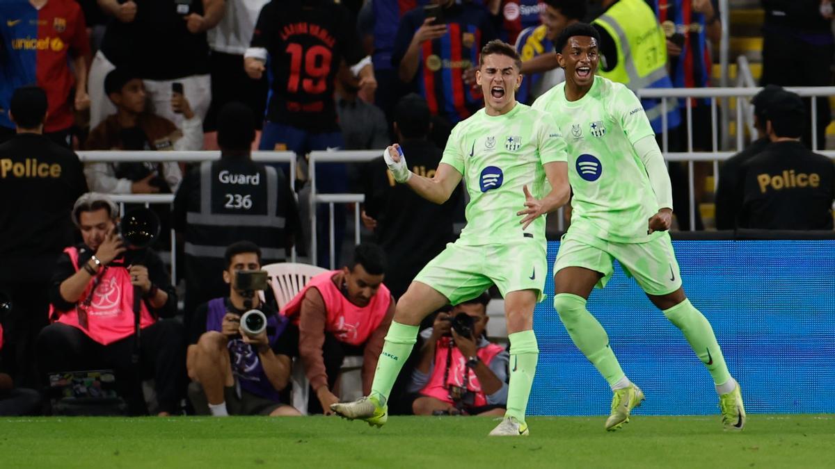 La alineación del FC Barcelona frente al Real Madrid