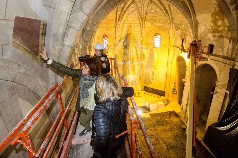 Hallan unas pinturas del siglo XVIII en la Iglesia de la Asunción de La Vila Joiosa