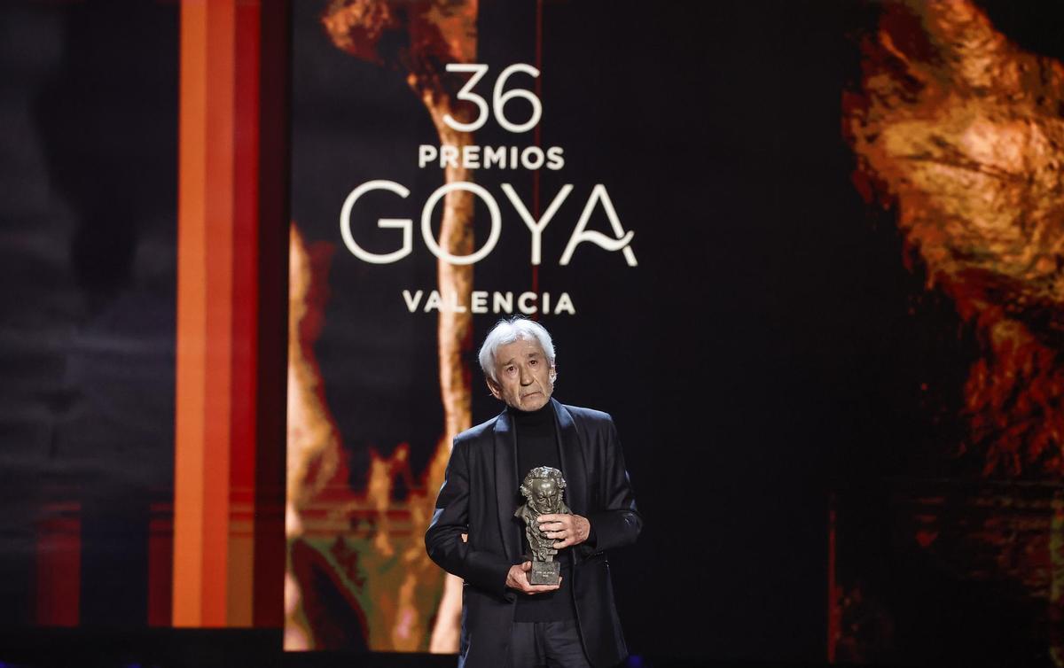 José Sacristán, en los Premios Goya 2022.
