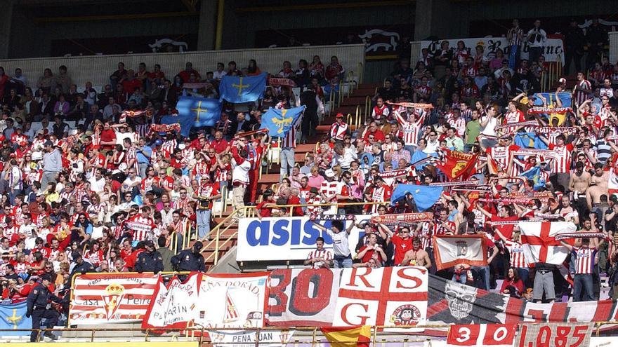 Aficionados del Sporting en Zorrila en un partido de la pasada década.