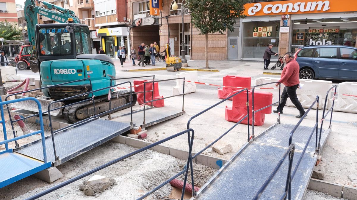 Las obras de la Avenida Constitución, en imagen de archivo.