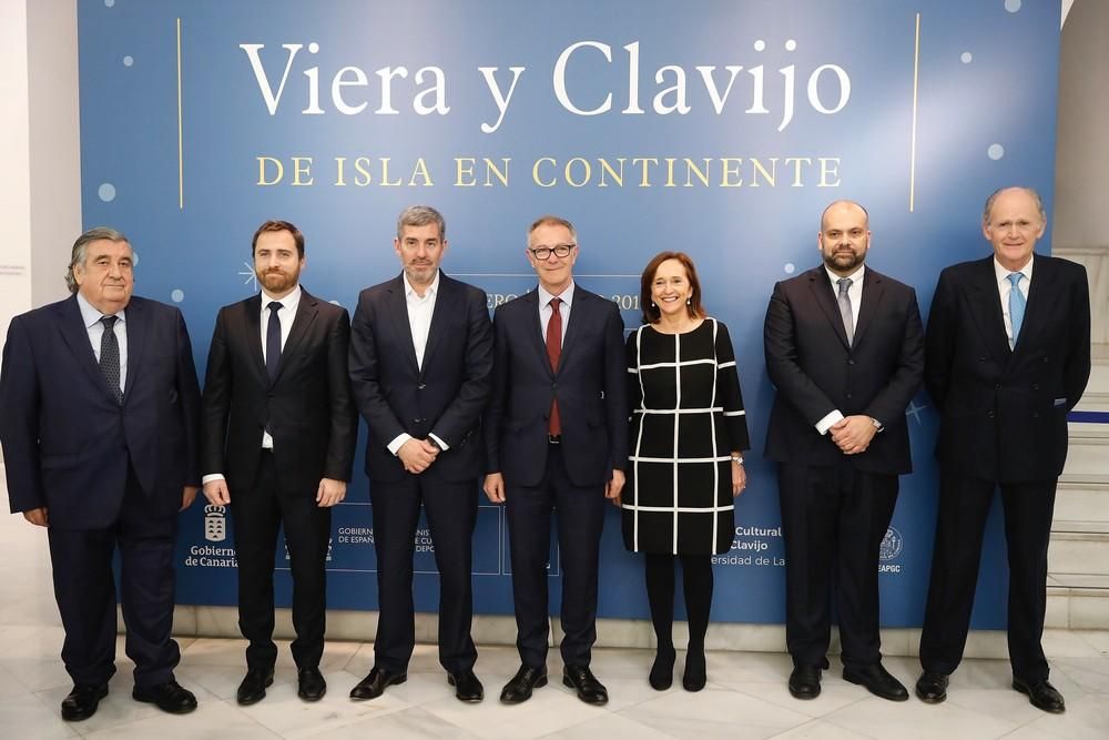 Inauguración en la Biblioteca Nacional de la exposición "Viera y Clavijo. De isla en continente", inaugurada en la Biblioteca Nacional