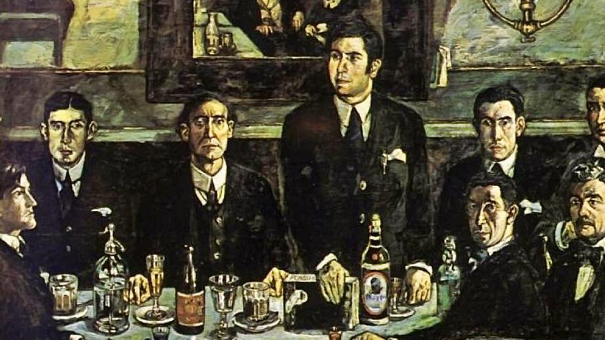 A tertulia de Pombo (José Gutiérrez Solana, 1920).