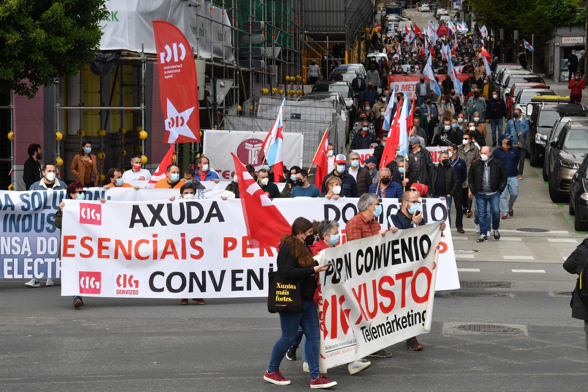 Manifestación del 1 de mayo en A Coruña