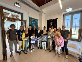 Así fue la inauguración de la exposición Fundadores del Real Oviedo en Lugo de Llanera