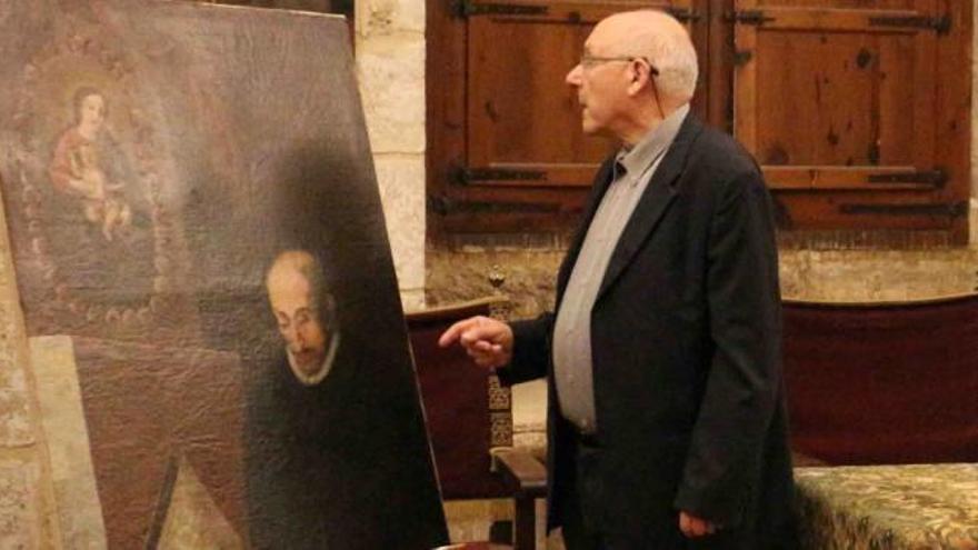 Presentación de la restauración del retrato de Fransisco de Asís Aguilar.