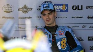 Buriram (Thailand), 28/02/2025.- Spanish MotoGP rider Fermin Aldeguer of Gresini Racing MotoGP sits in a paddock during a free practice 1 session of the Motorcycling Grand Prix of Thailand at Chang International Circuit, Buriram province, Thailand, 28 February 2025. (Motociclismo, Tailandia) EFE/EPA/RUNGROJ YONGRIT. gp tailandia 2025. circuito internacional chang