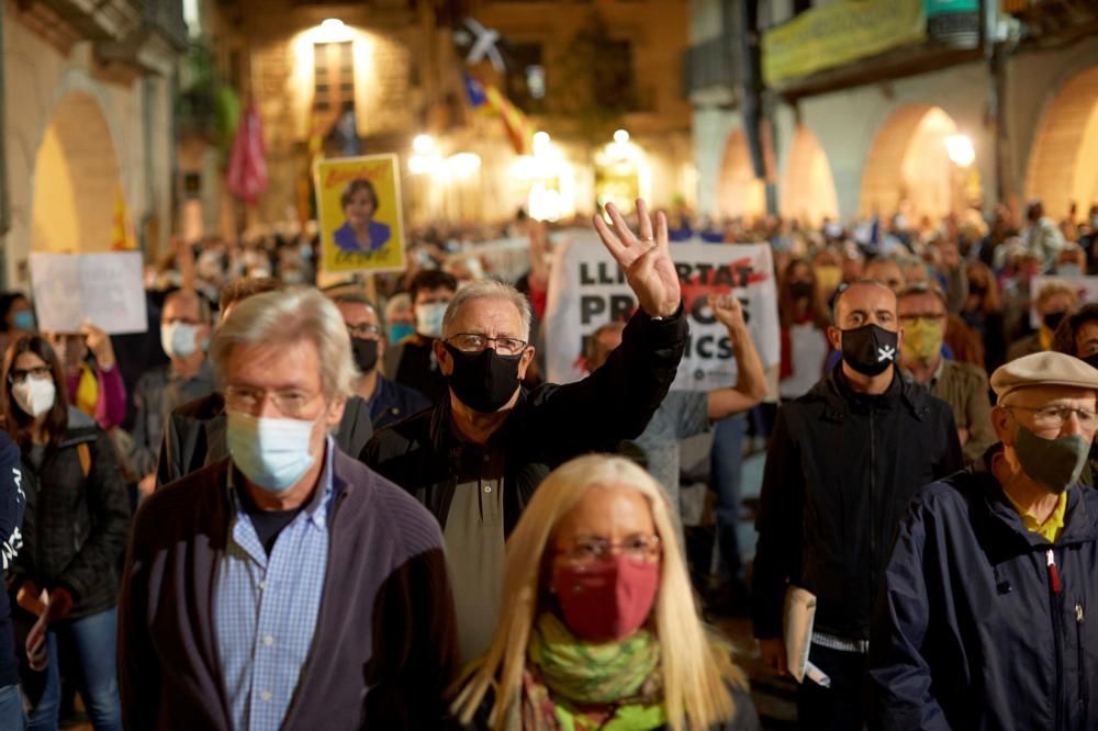 Protestes per la inhabilitació de Torra a les comarques gironines