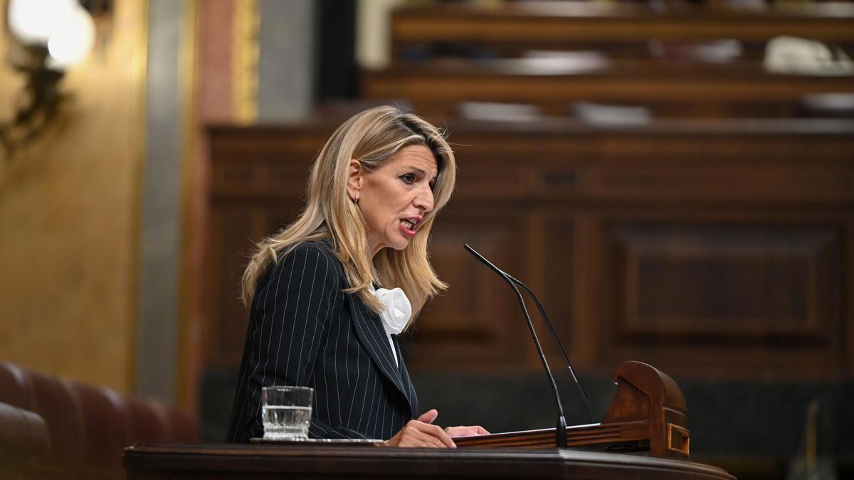 Yolanda Díaz en el Congreso de los Diputados