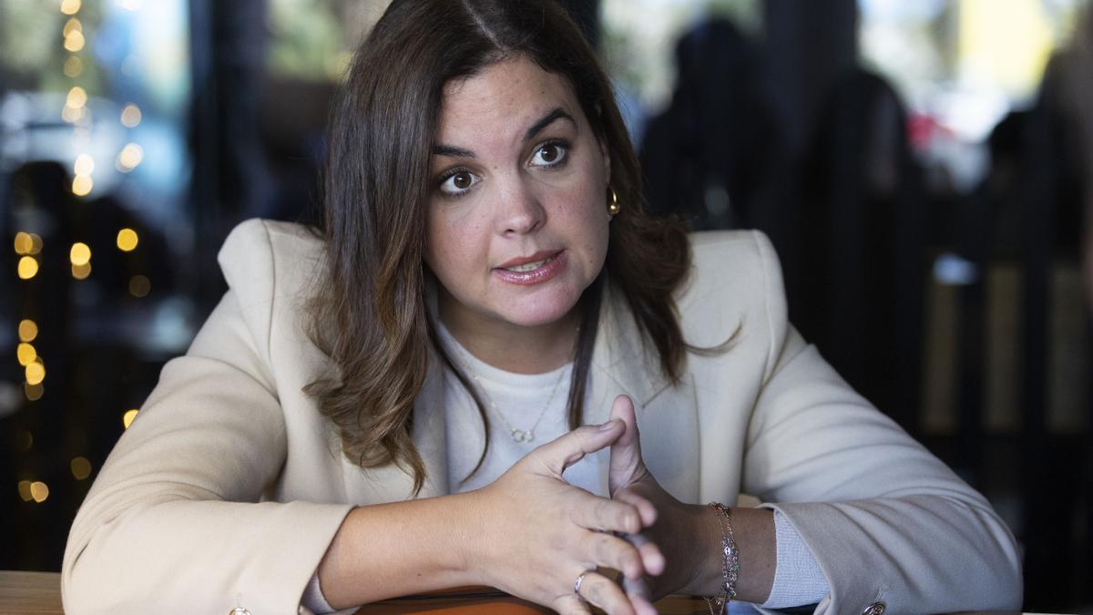 Sandra Gómez, portavoz socialista en el Ayuntamiento de València.