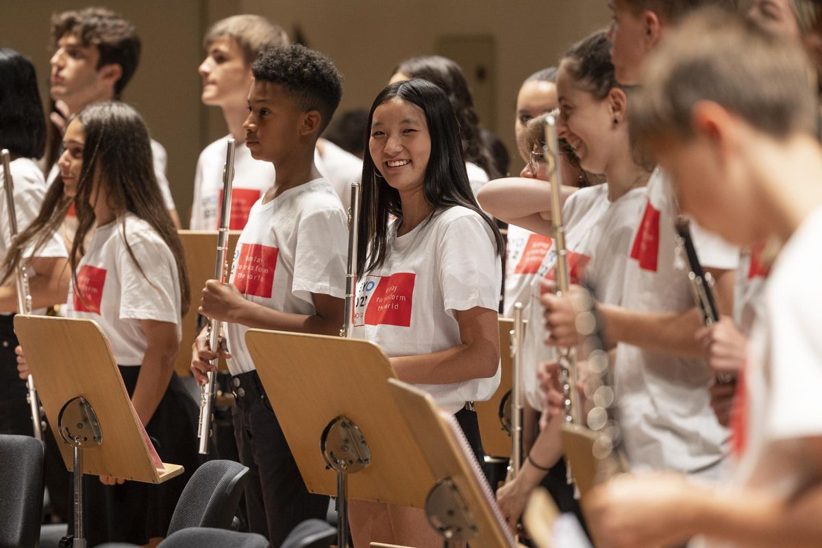 La Orquesta Escuela de Zaragoza trabaja con menores.