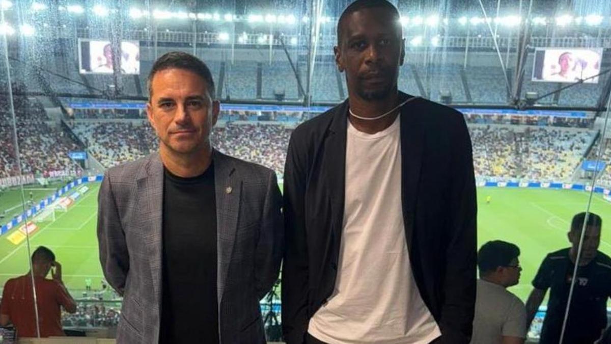 Rodrigo Caetano y Juan, en una imagen publicada por la CBF