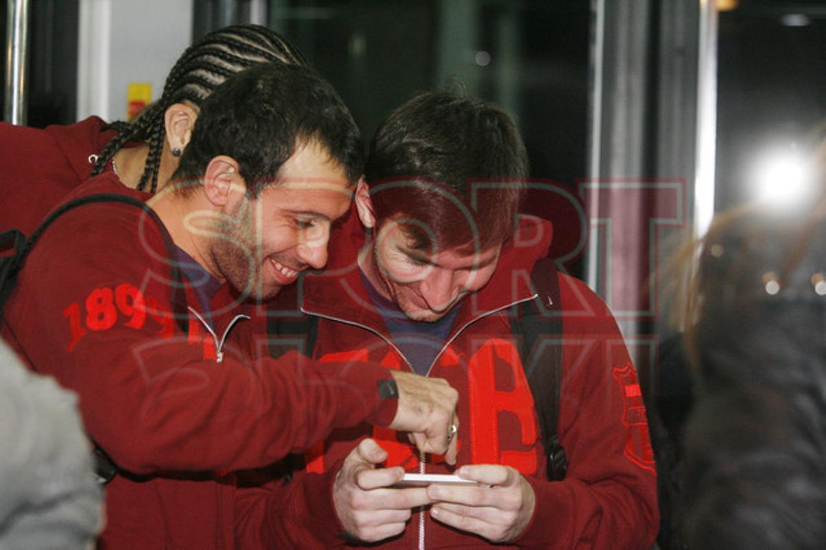 El viaje del Barça a Madrid, en imágenes