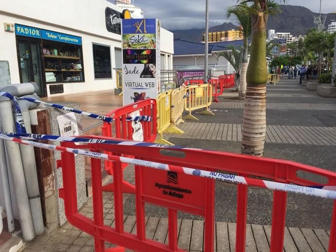 Hundimiento del suelo de una discoteca en Tenerife