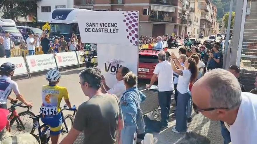 Sortida de la Volta a Catalunya a Sant Vicenç (des de baix)