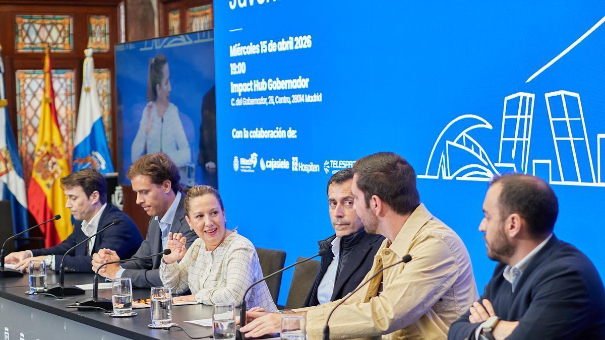 Un momento de la presentación del encuentro de talento joven tinerfeño en Madrid