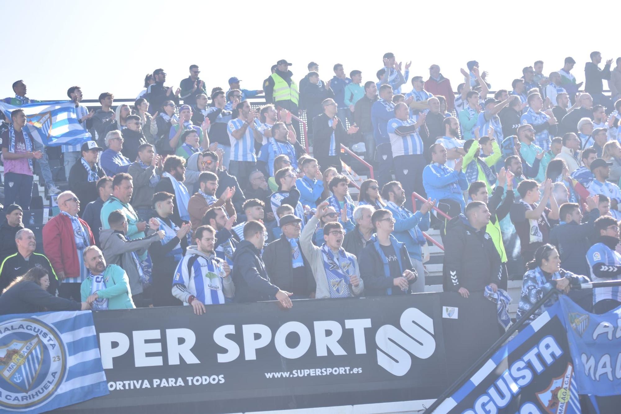 Los aficionados malagueños también estuvieron en el AD Ceuta - Málaga CF